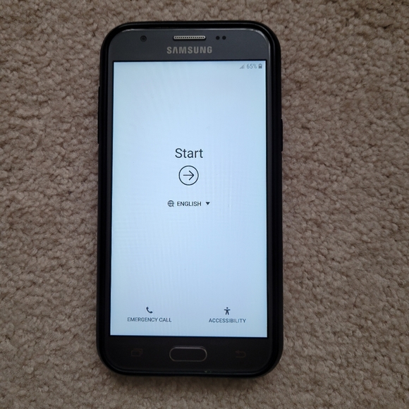 Samsung J327a with Case - Picture 2 of 4
